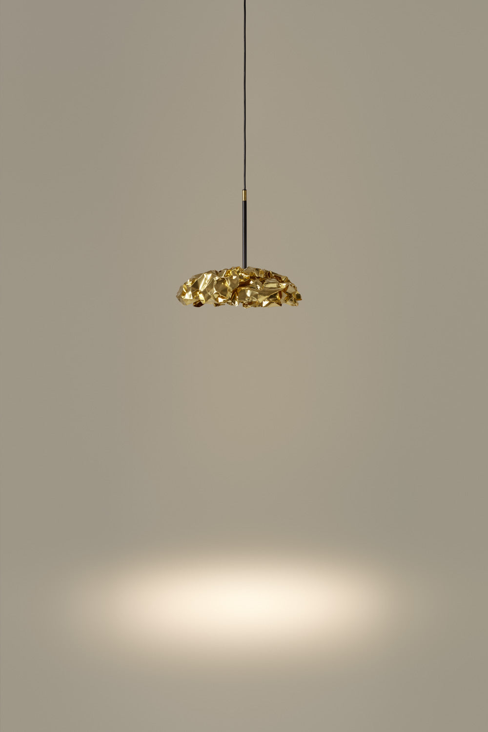 BRASS MODUL CREASED 1 X 10W-16W Hanging lamp