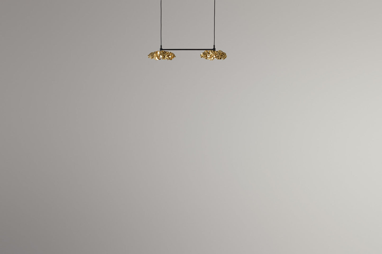BRASS MODUL CREASED 2X3W Hanging lamp