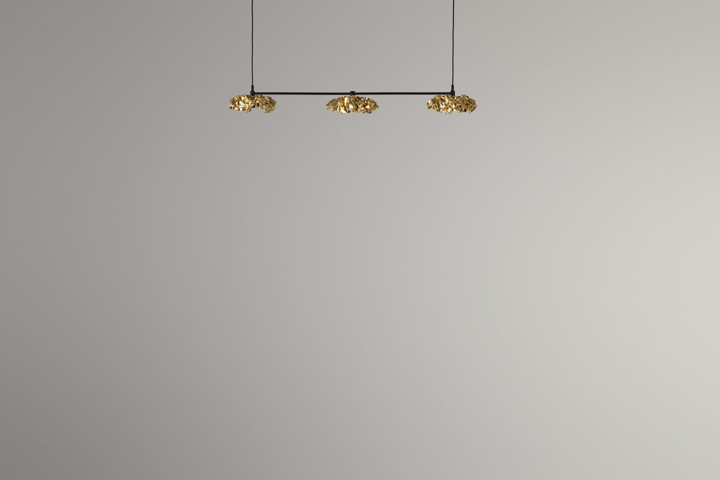 BRASS MODUL CREASED 3X3W Hanging lamp